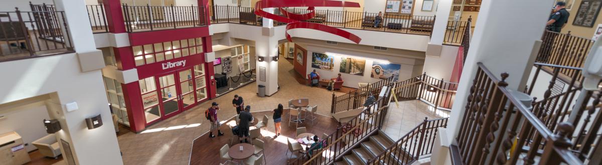 Looking down in AB Commons