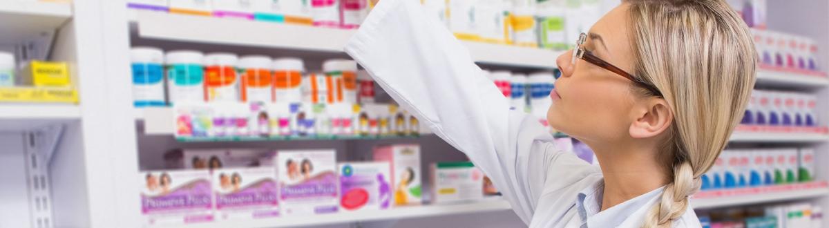 Pharmacy Technician pulling a prescription