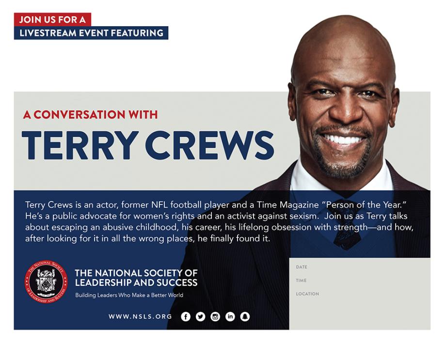 National Society of Leadership & Success Speaker Broadcast: Terry Crews